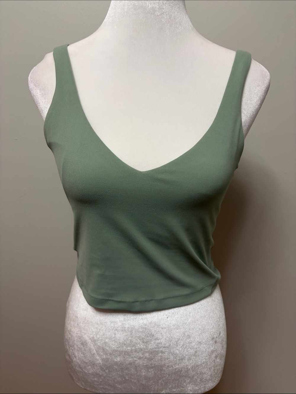 Lululemon Align Cropped Tank Top - Green Sage / Mint - Size 6